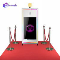 Photobooth Miroir Magique Selfie Photo avec Appareil Photo, Imprimante et Logiciel pour Mariages et Événements
