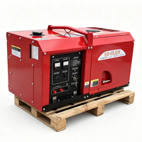 Générateur diesel silencieux KUBOTA D1105 V1505 6,6 kW/7,4 kVA monophasé/triphasé, station d'alimentation mobile super silencieuse CE ISO