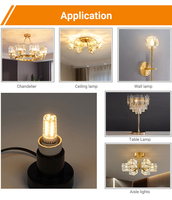 Ampoule LED G4 en forme de maïs AC/DC 12V 3W sans scintillement 360LM 360 degrés, lampe bi-broches 2700-6500K pour lustre et applique murale