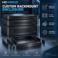 Boîtier de montage en rack personnalisé, OEM, en tôle, 1U, 2U, 3U, 4U, châssis d'équipement électronique fabriqué selon un dessin