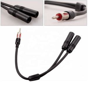 Séparateur d'<span class=keywords><strong>antenne</strong></span> stéréo en fibre de carbone pour <span class=keywords><strong>autoradio</strong></span> CD DVD Y 1 mâle 2 femelle adaptateur d'<span class=keywords><strong>antenne</strong></span> connecteur de câble d'extension - Product Image 3
