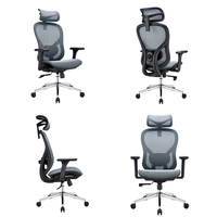 Chaise de bureau ergonomique moderne en maille, très vendue, avec accoudoirs 4D réglables, appui-tête réglable en hauteur, couleurs personnalisables, pour la maison/le bureau
