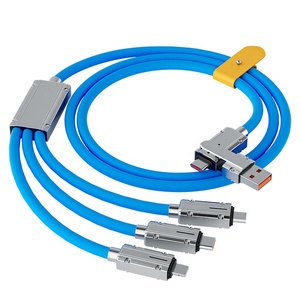 Kẽm Hợp Kim Kim Loại 3-In-1 Nhanh Chóng Sạc Pd120w USB-C Micro USB Cáp Tương Thích Với iPhone 15 Cho Samsung Android Máy In - Product Image 6