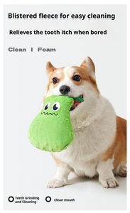 Fishprincess interaktif ses yapma köpek oyuncaklar küçük çiğnemek dayanıklı peluş Pet Squeak dayanıklı oyuncaklar malzemeleri - Product Image 3