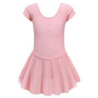 Vestido de Ballet con Logo Personalizado, Leotardo de Baile, Falda Tutú de Nailon y Manga de Gasa para Niñas y Niños, Traje de Entrenamiento y Actuación, OEM