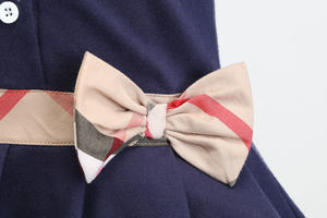 ชุดเดรสเด็กสไตล์ Preppy สำหรับฤดูใบไม้ผลิและฤดูร้อน คอปกปีเตอร์แพน ผ้าฝ้า<span class=keywords><strong>ย</strong></span> 100% ชุดเดรสโปโลแขนสั้นสำหรับเด็กผู้หญิง - Product Image 4