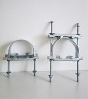 Poteau de distribution à trois goujons, galvanisé à chaud, installation facile, pour distribution d'énergie électrique, taille personnalisée disponible