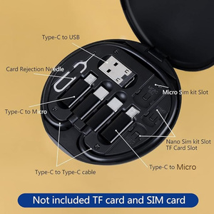 High Quality Hot Selling 6-in-1 Multi-Functional Data Cable Storage Box 3A Fast Charging USB-C For IOS &amp; Android Devices - Product Image 2