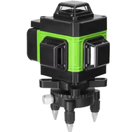 Niveau laser industriel 3D à auto-nivellement 16 lignes, rotation automatique 360°, faisceau vert, précision 1,5 mm, pour le bricolage