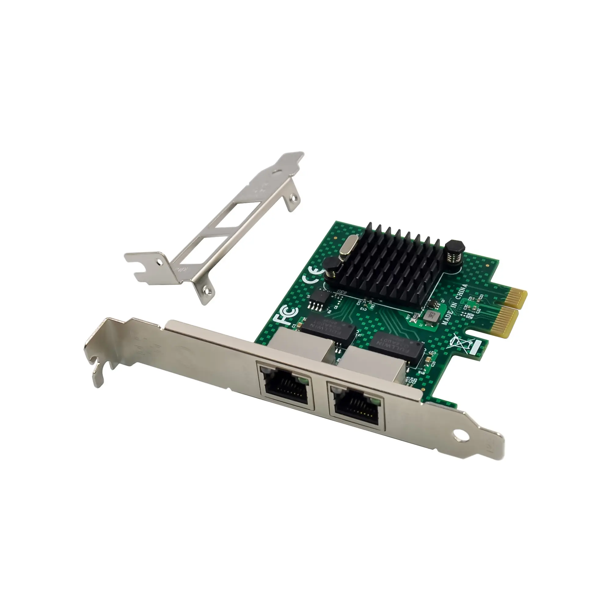 ST7284 BCM5718 X1 Dual 10/100/1000 RJ45 Port 1Gb PCI Express Network Cards Adapter for Desktop