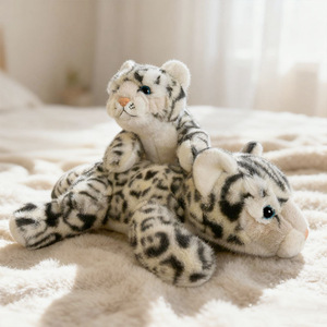 Adorable Peluche de Leopardo de las Nieves en Posición Acostada, Relleno de Algodón PP, 31-50cm, Muñeco de Peluche para Niños, Unisex, Regalo de Cumpleaños - Product Image 2