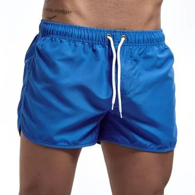 Summer Swimsuit Men's Beach Shorts Men Quick Dry Swimwear Beach Pants Color Discoloration Shorts Swimming Surfing Board Shorts