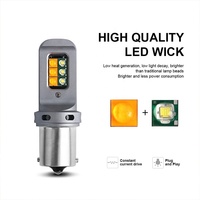 Kit d'ampoules LED 2835 42SMD S25 1156 BA15S BAU15S 7440 T20 Canbus 2-en-1 pour feux de recul et de positionnement avec décodage de clignotants 6500K Nouveau