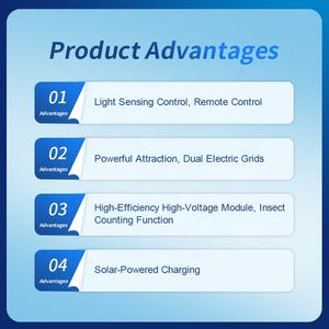 Intelligentes Gewächshaus Solar betriebene Luft saugen UV-Licht-Insekten falle - Product Image 5