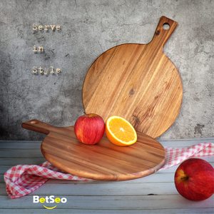 Planches à découper en bois d'<span class=keywords><strong>acacia</strong></span> écologiques personnalisables, utilisables avec des ustensiles de table, sans danger - Product Image 4