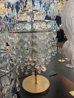 Vase de table moderne en perles acryliques de cristal, style coréen et européen, pour mariage, salle de banquet, ornements floraux artificiels longs