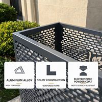 Cubierta de Aluminio para Aire Acondicionado, Diseño Personalizado, Protección de Privacidad para Exteriores, Resistente a la Intemperie, Fácil de Montar