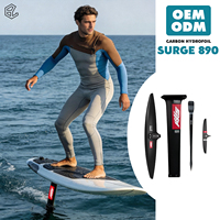 Aile hydroptère Axis SURGE 890 en carbone pour le foiling océanique et côtier, performance, surf, carving, maîtrise de la vitesse