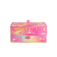 Boîte de présentation multi-couches avec logo personnalisé pour cosmétiques, outils de nail art, jouets, rangement coulissant, finition mate