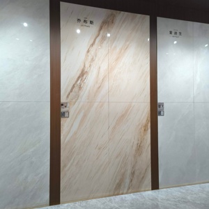 Baldosas de Porcelana de Mármol Beige Pulido 600x1200mm, Acabado Mate de Lujo, Estilo <span class=keywords><strong>Piedra</strong></span> Blanca Calacata, Baldosas Cerámicas Modernas para Pisos de Villas y Escuelas - Product Image 2