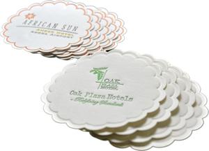 OEM ODM Tissue <b>Paper</b> Drink Customized logo Printing Absorbent <b>paper</b> boxes for wood <b>coaster</b> - Product Image 3