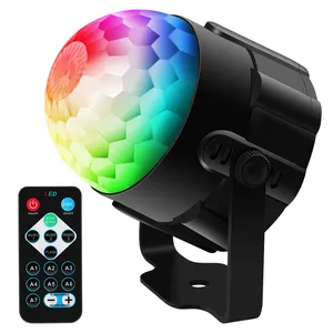 Venda quente dmx barato dmx levou pequeno 3W RGB cristal magia disco bola atacado