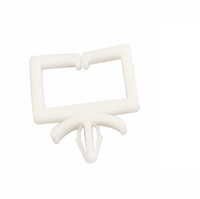 Attache de fixation en plastique pour câbles, type W-Base, en nylon, à enfoncement, pour gestion des faisceaux latéraux de puits de secours