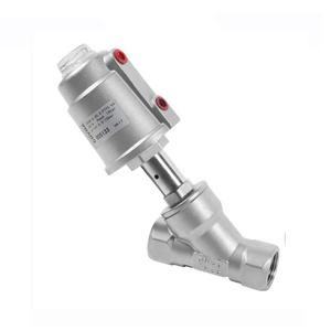 Vanne d'angle pneumatique COVNA à double action DN15 1/2 pouce en acier inoxydable pour le contrôle de l'eau et de la vapeur, avec fenêtre de contrôle de 90 jours - Product Image 3