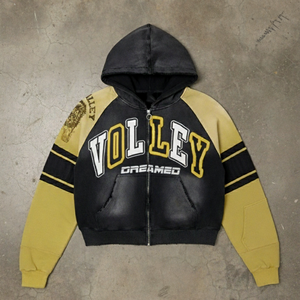 เสื้อฮู้ดสำหรับผู้ชายผ้าฝ้าย GSM 280กราฟิกซักได้กำหนดเองพิมพ์ลาย Dtg - Product Image 5