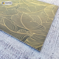 Carreaux de faïence en porcelaine, noir, or, 600x1200, pièce de luxe