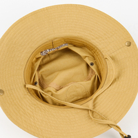 Sombrero de Pescador de Ala Ancha de Nailon con Logotipo de Dibujos Animados Bordado Personalizado de Alta Calidad, para Ciclismo al Aire Libre, Uso Diario, Protección Solar