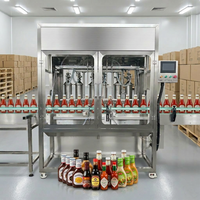 Mesin Pengisian, Penutupan, dan Pelabelan Otomatis PLC untuk Produk Pasta seperti Minuman, Madu, Selai, Selai Kacang, dan Saus