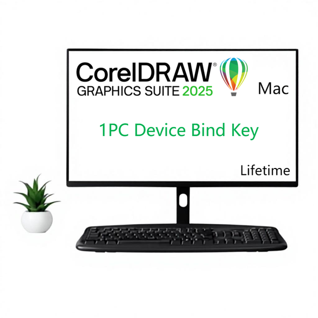 CorelDRAW Graphics Suite 2025 for Mac Digital Code Lifetime Device Bind Vector Drafting and Design Software