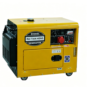 Générateur diesel silencieux Rui Tian Heng 10KW/12.5KVA 220V 380V EF7000TE 1/3 phase portable pour l'électricité domestique - Product Image 1