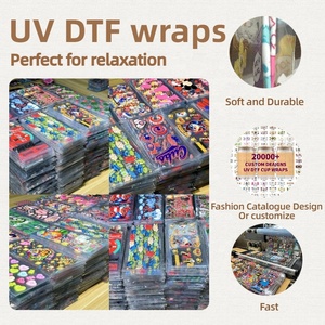 Autocollants populaires anti-UV pour gobelets lavables et étanches – Stickers de dessins animés pour la Saint-Valentin, impression par transfert PET durable - Product Image 6