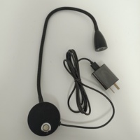 Lampe murale LED 3W à col de cygne, tactile et à intensité variable, flexible, pour lecture dans la chambre, l'hôtel, la tête de lit ou la lecture de livres