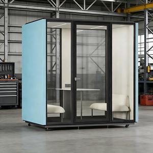 Prefab Vocal Isolamento Cabines de Trabalho Chamada Insonorizada Cabine Portátil À Prova de Som Privacidade Pods Modular Office Pod - Product Image 2