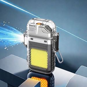 Rechargeable <b>Lighter</b> <b>Torch</b> Mini Keychain Outdoor Camping Lighting Plastic Minimalist Design Lithium Battery Included - Product Image 3