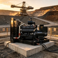 Groupe électrogène diesel silencieux à châssis ouvert Dongchai FD-D50 800KW 1000kva fabriqué en Chine, 480V, démarrage automatique ATS, 50/60Hz