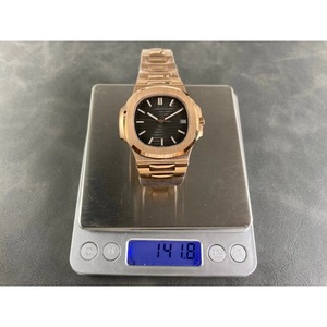 Reloj mecánico de lujo, súper calidad, resistente al agua, 40 mm, movimiento de fábrica 324 330, 57-11, dorado, reloj de buceo - Product Image 1