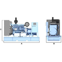 Groupe électrogène au gaz naturel, au gaz de synthèse et à la biomasse de 500 kW, Weichai BAUDOUIN WP13D490E310 MWM MAN, refroidissement par eau, démarrage électrique 24 V CC