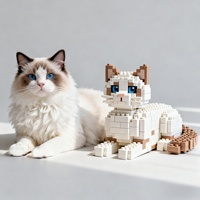 Ensemble de blocs de construction personnalisés pour animaux de compagnie, modèle MOC sur mesure, pour une décoration de cadeau unique