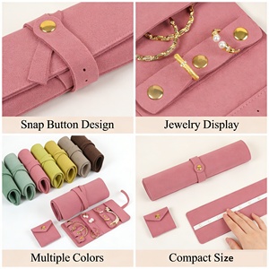 Portable Travel Jewelry Storage Bag Ring Necklace Ear <b>Nail</b> High-end Jewelry Hand Bag Wholesale <b>Pouch</b> - Product Image 2