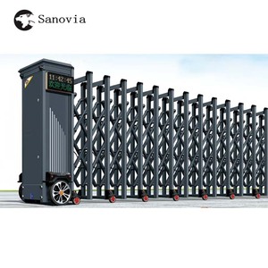 Porte coulissante escamotable d'allée de porte pliante sectionnelle électrique d'alliage d'aluminium de haute qualité - Product Image 2