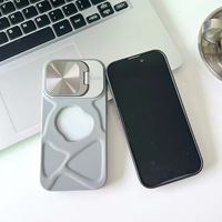 Coque de téléphone créative personnalisée en TPU souple, magnétique, antichoc, avec support d'objectif pour iPhone 12 13 14 15 16 17 Pro Max Plus