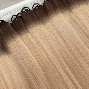ผมแท้รัสเซีย Yuanzhen ปี 2026 มีสินค้าพร้อมส่งและจัดส่งรวดเร็ว ผมแบบ Cuticle Double Drawn  แบบ Balayage Genius Weft Hair Extension - Product Image 5