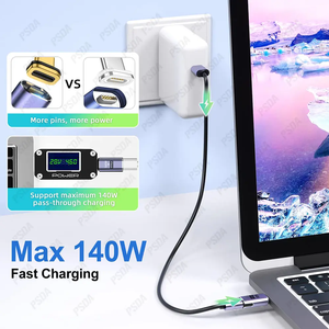 PD140W USB4.0 40Gbps Adaptador magnético <span class=keywords><strong>USB</strong></span> <span class=keywords><strong>C</strong></span> a tipo <span class=keywords><strong>C</strong></span> Cable convertidor magnético de carga rápida 8K @ 60Hz Adaptador <span class=keywords><strong>USB</strong></span> tipo <span class=keywords><strong>C</strong></span> - Product Image 4