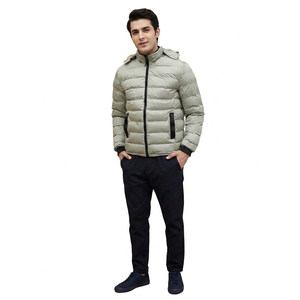 Blouson matelassé unisexe à col montant en toile respirante et séchage rapide, avec fermeture éclair, imprimé personnalisé, tendance usine, qualité supérieure - Product Image 1