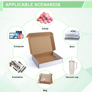 Scatola di carta Oem scatola di imballaggio in carta ondulata riciclabile Gift Mailing Mailer spedizione Logo personalizzato scatola di carta per regalo - Product Image 2