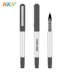 <span class=keywords><strong>Stylo</strong></span> gel léger en plastique avec logo personnalisé, encre noire 0,5 mm, impression sérigraphique, marque BKS, pour le bureau, les affaires, l'école, promotionnel - Product Image 2